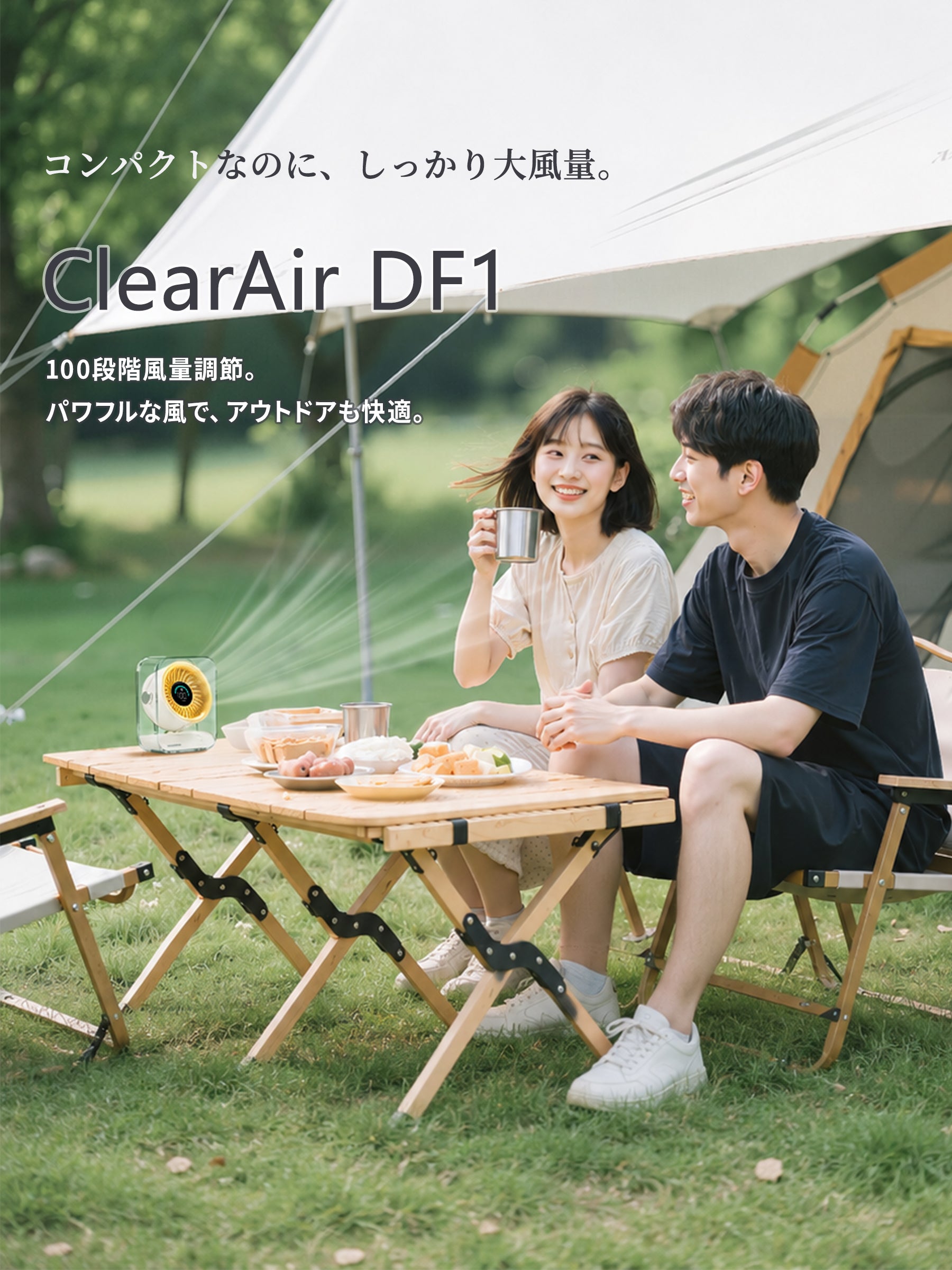 ホシノン 卓上扇風機 ClearAir DF1