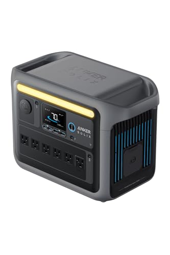 Anker Solix C1000 Portable Power Station ポータブル電源 1056Wh 世界最速の急速充電 高出力AC(定格1500W / 瞬間最大2000W / SurgePad 2000W, 6ポート) 長寿命10年 リン酸鉄 コンパクト設計 拡張バッテリー対応(別売り) パススルー機能 アプリ遠隔操作 防災安全協会推奨 (