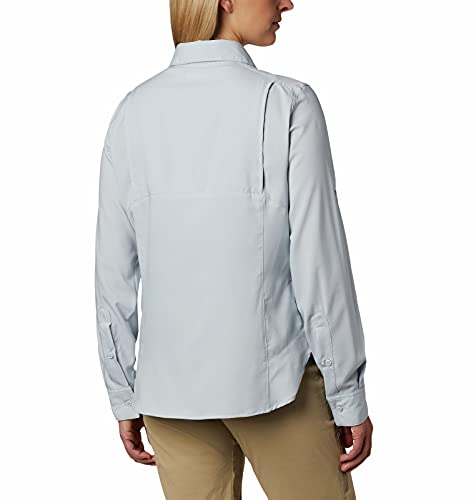 Columbia Women's Silver Ridge Lite Long Sleeve Shirt, Cirrus Grey, 2X