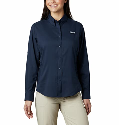 Columbia Women's Tamiami II Long Sleeve Shirt, Collegiate Navy, Medium