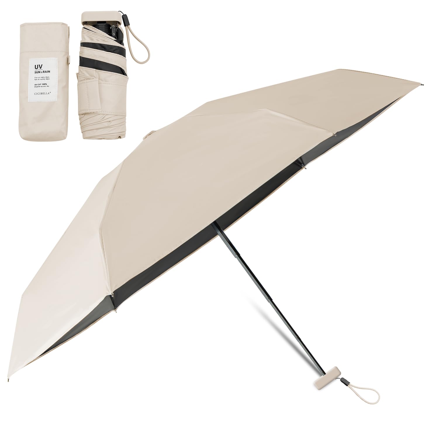 シシベラ 日傘 折りたたみ傘 超軽量 uvカット 傘 折り畳み日傘 紫外線遮断 耐風撥水 晴雨兼用便利 5段階の可動骨 レディース