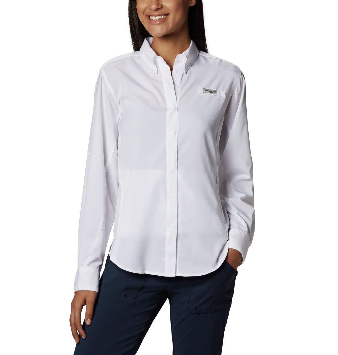 Columbia Women's PFG Tamiami II Long Sleeve Shirt, UV Sun Protection, Moisture Wicking Fabric