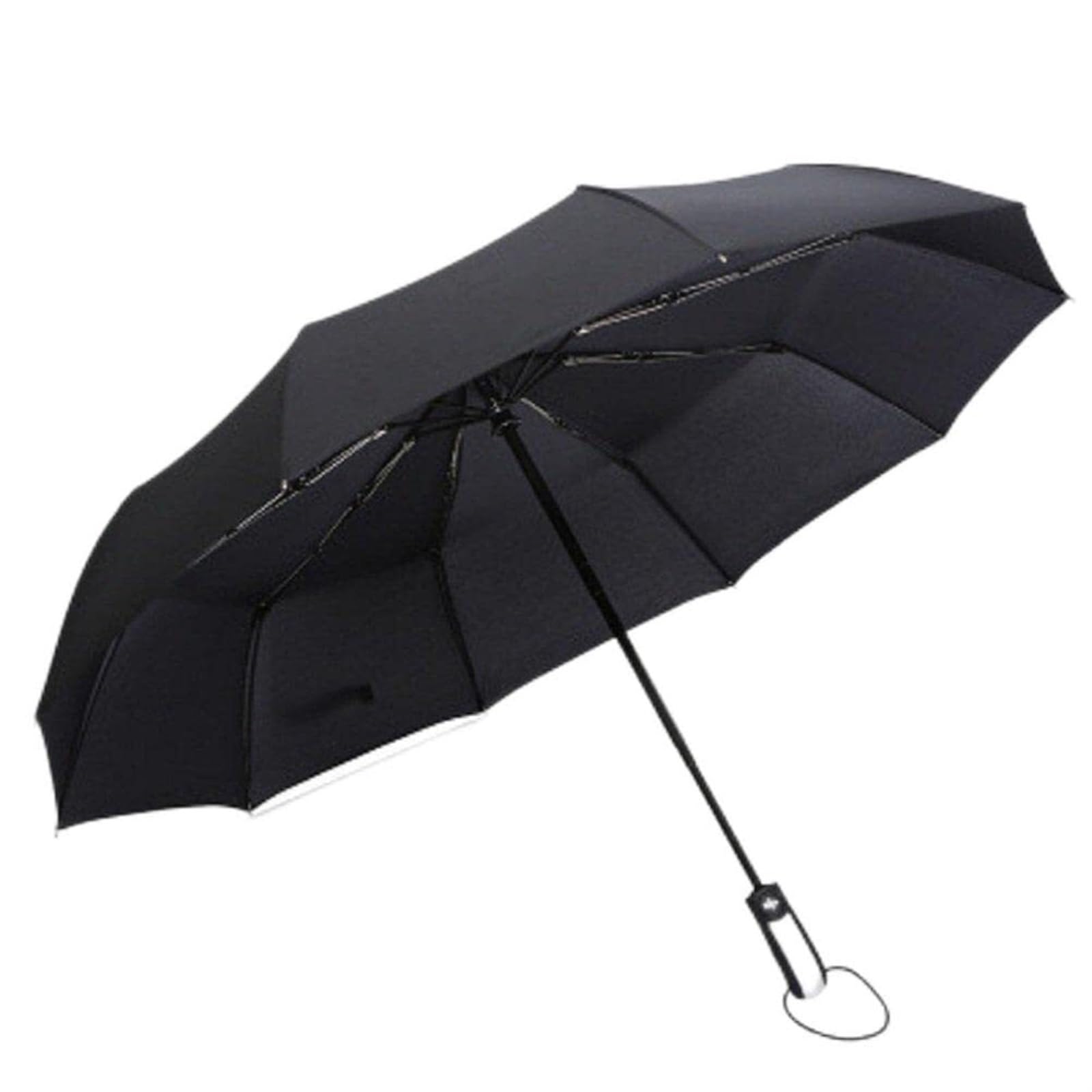 10本骨スーパー折りたたみ傘：UPF50+防水・UVカット、ワンボタン自動開閉、特大防風、男女兼用、収納袋付き