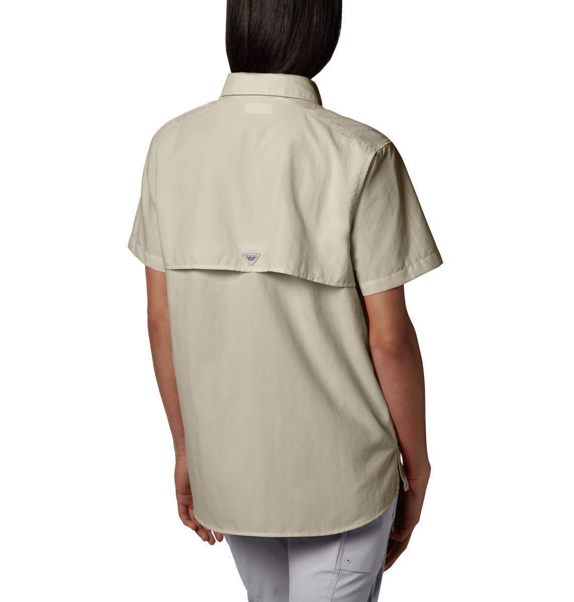 Columbia Women's Bahama Short Sleeve Fishing Shirt (Fossil, Medium)