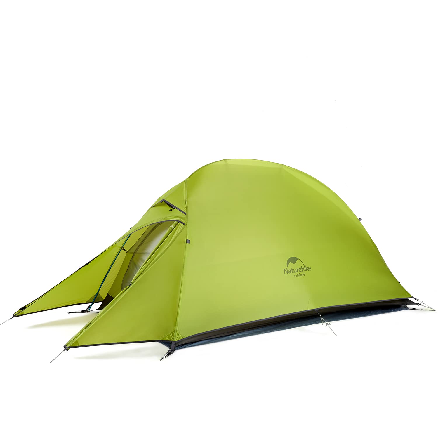 Naturehike公式ショップ テント 1人用 アウトドア 二重層 超軽量 4シーズン 防風防水 PU4000 キャンピング プロフェッショナルテント（専用グランドシート付） (ライトグリーン)