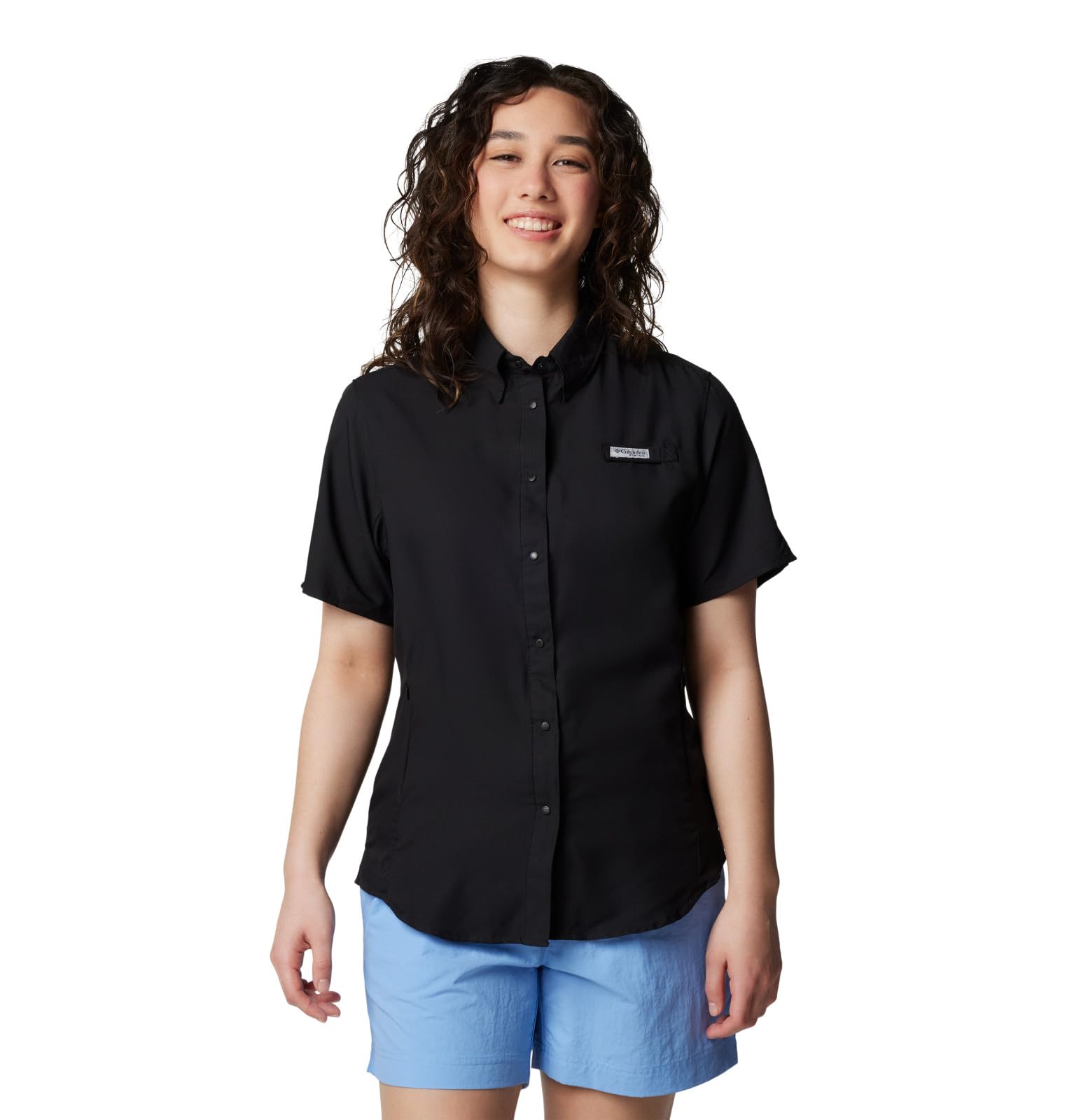 Columbia Women's Tamiami II Short Sleeve Shirt, Medium, Black