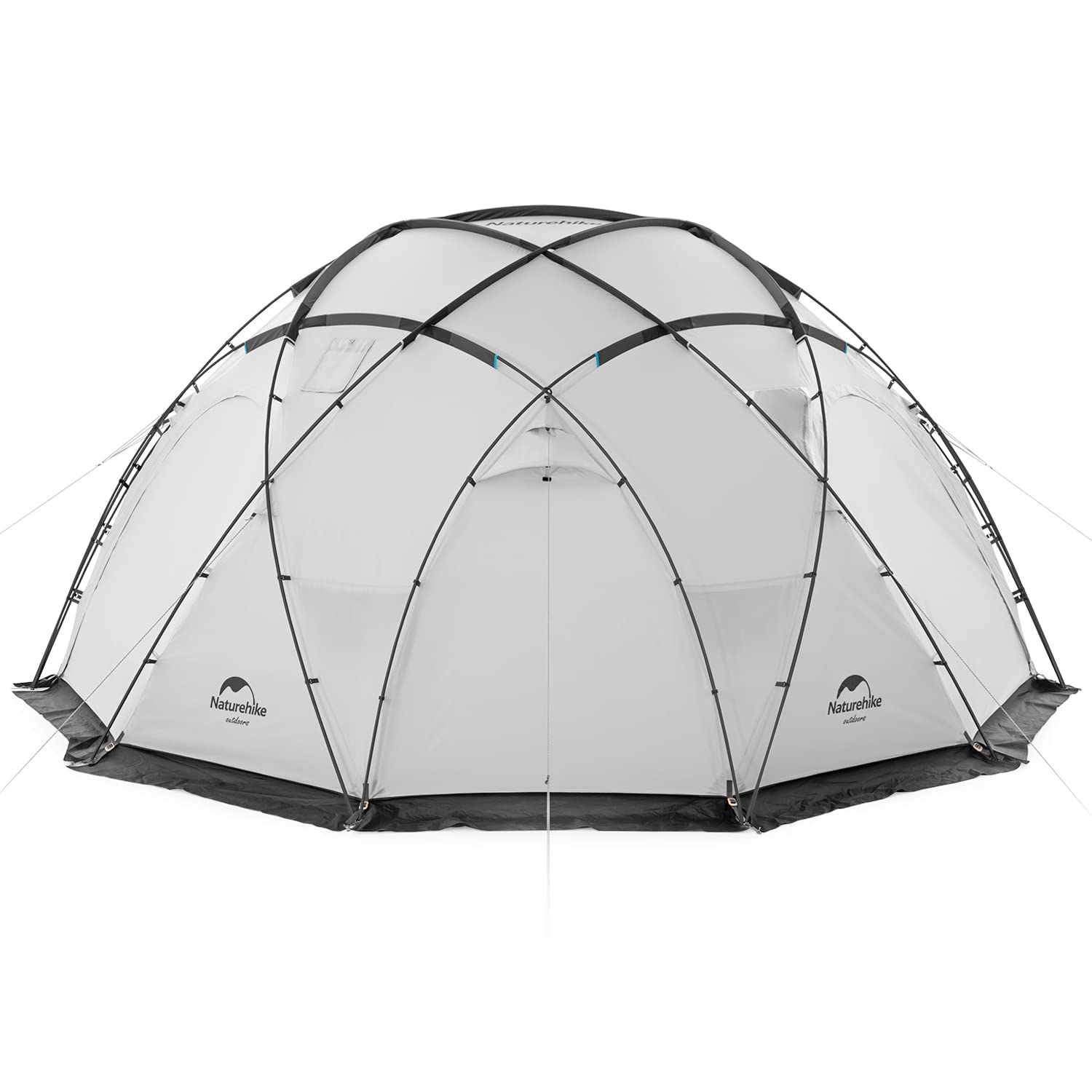 Naturehike ドームテント 測地線構造 登山 雪用スカート 大型 アウトドア キャンプ 雪山 ハイキング キャンピング ビーチ 防雨 耐水圧PU3000mm 防風 防災 自立式 4シーズン 煙突穴付き【専用グランドシート付】