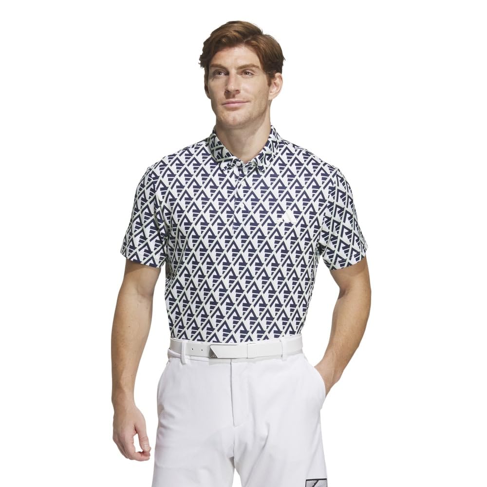 [アディダスゴルフ] ゴルフ マルチカラードBOSプリントシャツ メンズ white