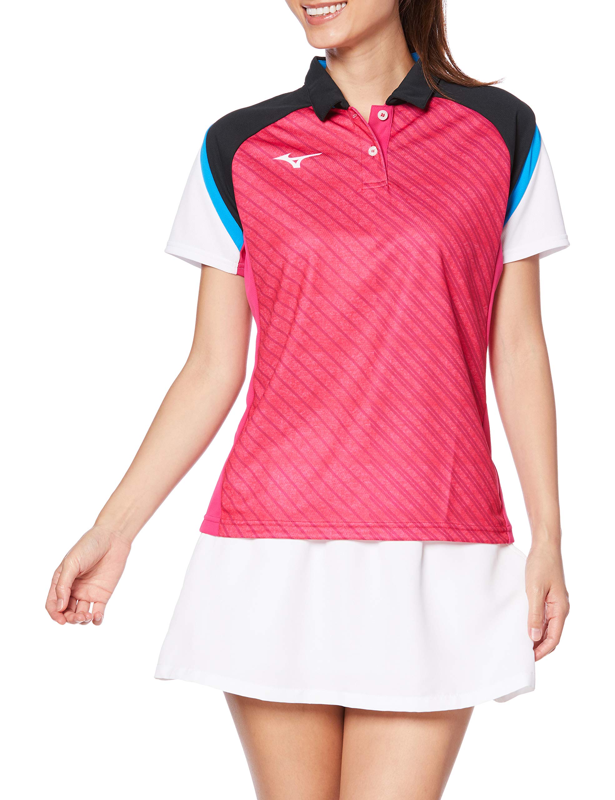 [Mizuno] テニスウェア ウィメンズゲームシャツ 半袖 62JA0212 ピンク 日本 M (日本サイズM相当)