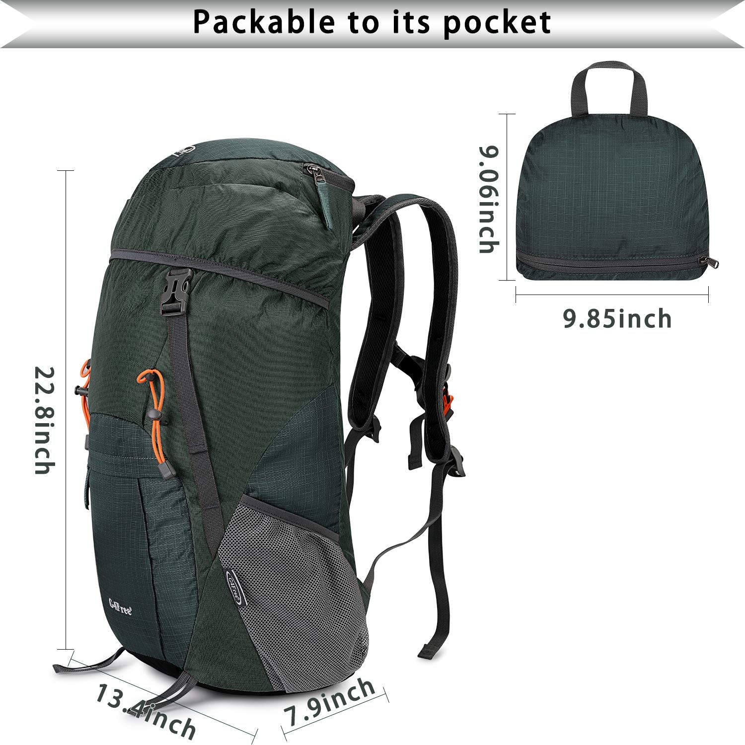 [G4Free] 超軽量 折畳みバッグ 登山リュック 40l/45l 大容量 防水 ハイキング バックパック 旅行バッグ 軽量 通気 便利グッズ 多機能 男女兼用 アウトドア